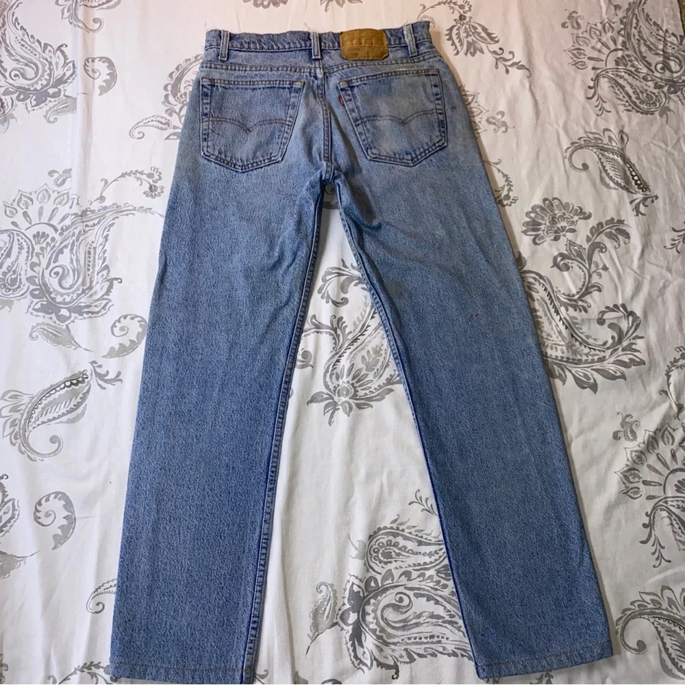 Vintage Levis 505 Made in USA Light Wash Denim Jeans 32